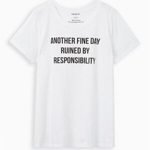 Torrid Fine Day White Crew Tee